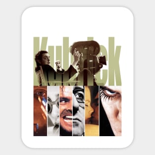 Stanley Kubrick Collage Portrait Sticker